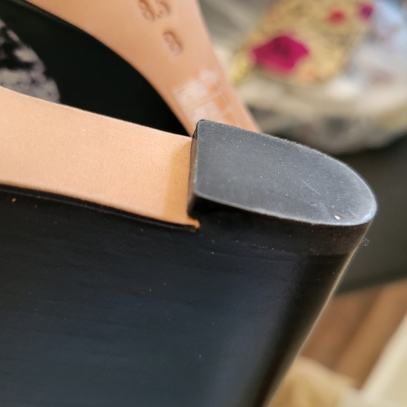 Coach black and white snakeskin wedge heel Orchard 8.5 - Picture 6 of 9